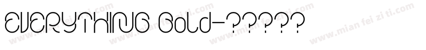 EVERYTHING Bold字体转换